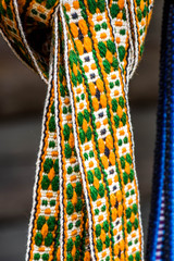 Handmade folk garters