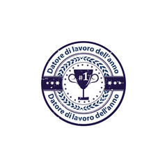 Il datore di lavoro dell'anno - affari icona / Premio nastro distinzione per le aziende.