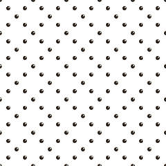 Black caviar, delicacy food vector seamless pattern background.