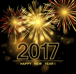 Happy New Year 2017 background