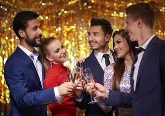 Great happiness due to celebration