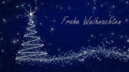 Weihnachtskarte "Frohe Weihnachten"
