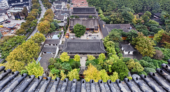 CN Suzhou Temple Aerial