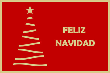 Felicitación de Navidad en rojo