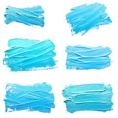 Collection of photos turquoise  light blue  strokes