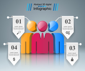 People icon. Business Infographics.