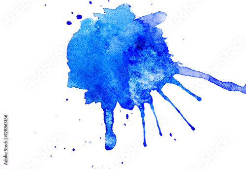 "abstract watercolor background as blots on white" Stock photo and