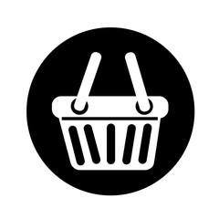 shopping basket icon illustration design