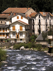 ax les thermes spa town pyrenees france