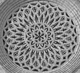 CORDOBA, SPAIN - MAY 27, 2015: The gothic rosette of church Iglesia de San Lorenzo