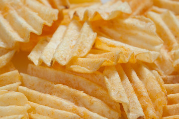 Potato chips background