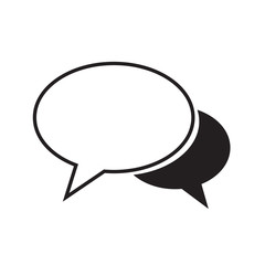 Speech bubble icon illustration design