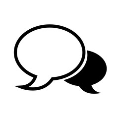 Speech bubble icon illustration design