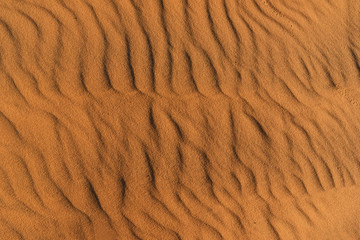 Close up of white sand dunes at Mui Ne
