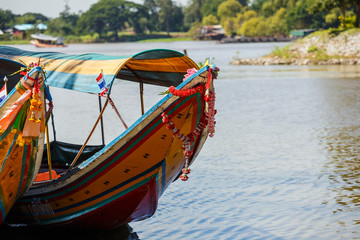 Longtail boat in river of Thailand