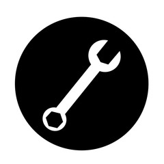 wrench icon illustration design