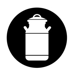 milk can icon illustration design