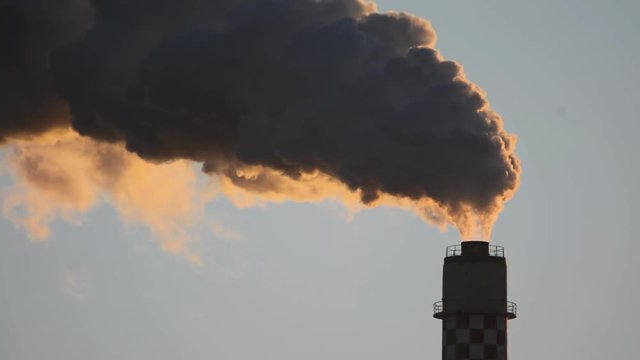 Verpestung der Luft durch Industrie