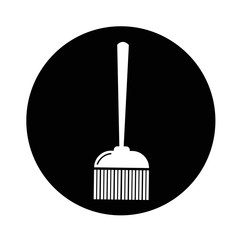 broom icon illustration design