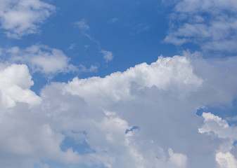 clouds in blue sky