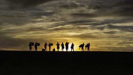 drum line members looking to the future