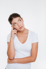 Fototapeta premium Thoughtful model