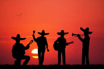 Fototapeta premium Mariachi band