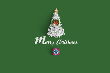 Merry christmas  on color background