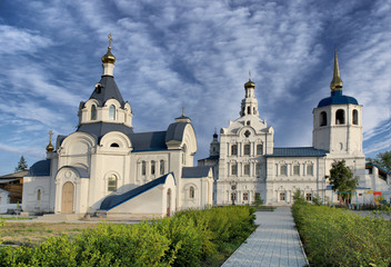 Ulan-Ude -  capital city of the Republic of Buryatia with Odigitrievsky Cathedral
 - obrazy, fototapety, plakaty