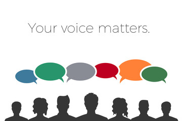 your voice matters - banner - 128873523