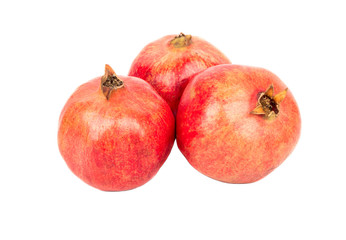 Fototapeta na wymiar Three fruit pomegranate