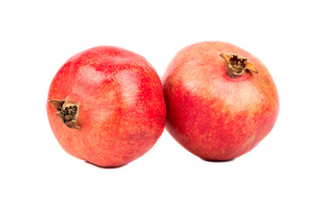 Two pomegranate fruit