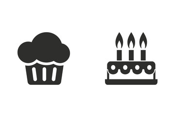 Cake - vector icon.