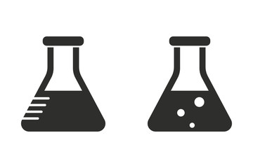 Flask - vector icon.