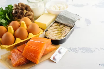 Keuken spatwand met foto Natural sources of vitamin d © happy_lark
