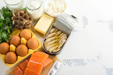 Keuken spatwand met foto Natural sources of vitamin d © happy_lark