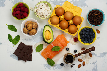 Healthy food for brain and good memory