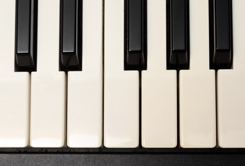 Naklejka premium Piano and electric piano keyboard