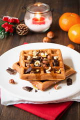 Christmas waffles