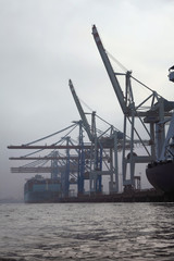 Fototapeta premium Hamburg-Impressionen, Containerterminal