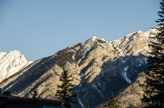 mountain top in Banff