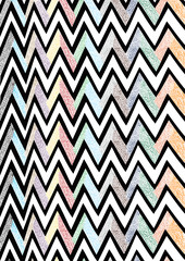 Colorful zigzag print