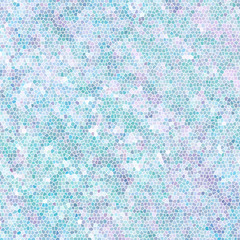 Beautiful mosaic in blue, pink and turquoise colors. Pastel background.