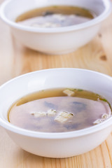 Miso soup.
