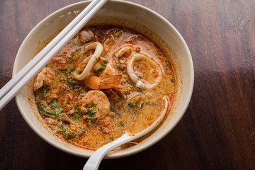 Seafood noodles