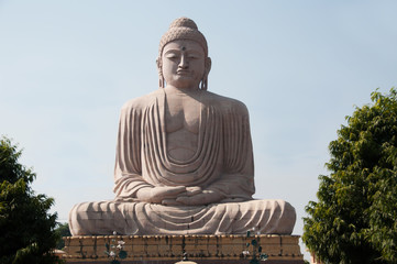 Fototapeta premium Great Buddha statue Bodh Gaya India