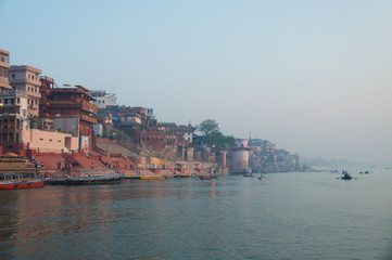 Fototapeta na wymiar Varanasi Morning at Ganga River