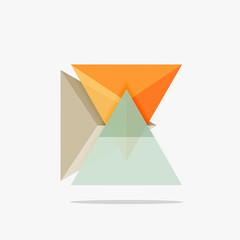 Blank triangle layout business template