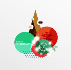 Vector Christmas label or price tag sticker