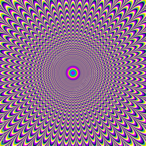 Pulsing rainbow (motion illusion)